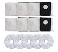 ARMYJY Kit de almohadillas para fregona y bolsas de polvo, compatible con Eureka J15 Pro para Ultra, 5 paños de microfibra y 6 bolsas para limpieza de mascotas y hogar