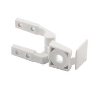 ARMYJY Kit de bisagras de plástico para asiento de inodoro con pernos, tornillos y tuercas, bisagras de repuesto blancas para asientos de inodoro estándar de montaje frontal