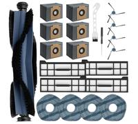 ARMYJY Kit de repuesto de 21 piezas para aspiradora robot eufy X10 PRO: cepillo de rodillo, cepillos laterales, almohadillas para fregona, bolsas de polvo y herramientas