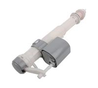 ARMYJY Kit de repuesto de cisterna de inodoro ajustable de doble descarga con válvula de descarga de PP, entrada extensible de 33 cm y botón de 7 x 15 cm, para inodoros estándar del Reino Unido