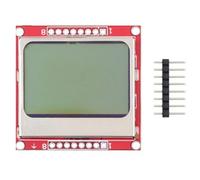 ARMYJY Módulo de pantalla LCD de 84 x 48 píxeles, retroiluminación blanca de baja potencia para AVR para SPI MCS51, compatible con Arduino para proyectos de juegos PS2