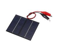 ARMYJY Panel solar portátil de 1,5 W, 12 V, módulo de carga de silicona policristalina con clip para mochila al aire libre, compacto negro para tablero SUNPOWER