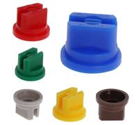 ARMYJY Paquete de 12 boquillas de pulverización planas de 110 grados antideriva para agricultura, aves de corral, riego de plantas, 6 colores, 0,2-0,5 MPa