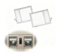 ARMYJY Par de lentes de luz de cúpula superior para Dodge para Nitro para Jeep para Liberty para Challenger, cubierta de lámpara interior de ABS transparente, instalación directa 5137527AA