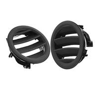 ARMYJY Par de rejillas de ventilación izquierda y derecha para Mercedes-Benz W204 Clase C C300 C350 C63 para amg 2008-2015, embellecedor de salida de plástico negro