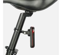 ARMYJY Soporte para tija de sillín de bicicleta de aleación de aluminio para Garmin Varia, compatible con RVR315/RTL510/515/500, se adapta a tija de sillín redonda de 30-32 mm, soporte negro para