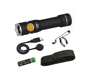 Armytek Prime C2 Pro - Lámpara LED (2230 lúmenes, magnética, recargable por USB, luz blanca cálida, para uso diario)