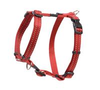 Arn s reflectante ajustable en forma de H para perros peque os y medianos; collar y correa a juego disponibles en color rojo