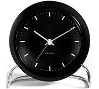 Arne Jacobsen Reloj de Mesa, Negro, 7,5 x 15,5 x 16,5