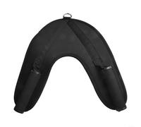 Arnés Ab Crunch con correas anchas acolchadas y accesorio de cuerda en espiral para máquinas de cable de apoyo para ejercicios de fortalecimiento muscular abdominal y central (mango de goma)