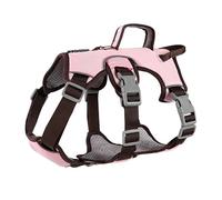 Arnés Ajustable for Perros pequeños y Grandes, Chaleco Reflectante for Cachorros, Correa for el Pecho, Bulldog Francés, Husky, Correa for Caminar al Aire Libre (Color : Pink EUR, Size : S 4.5-7.5 kg