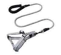 Arnés Ajustable for Perros, práctica Correa for Mascotas, Cuerda Redonda, cómoda, Segura y a la Moda(Grey,S)