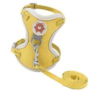 Arnés Ajustable para Chaleco para Animales de pequeño tamaño, Cuerda Pectoral Transpirable y de para Gatitos, Cachorros y Conejos, Ideal para Aventuras al Aire Libre