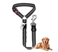 Arnés ajustable para cinturón de seguridad para perro, cinturón de seguridad para mascotas, arnés de sujeción con cinturón de seguridad elástico para cachorros, correa 3 en 1 y arnés de seguridad para