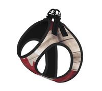 Arnés ajustable para perro con estampado de bandera de Canadá, arnés para cachorros, clips de correa, arneses para mascotas, chaleco de entrenamiento para mascotas