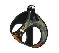 Arnés ajustable para perro con estampado de música Dance With Music, arnés para cachorros, clips de correa, arneses para mascotas, chaleco de entrenamiento para mascotas
