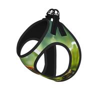 Arnés ajustable para perro, con estampado de peces, arnés para cachorros, clips para correa, arnés para mascotas, chaleco de entrenamiento para mascotas