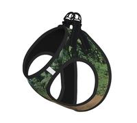 Arnés ajustable para perro con estampado de selva tropical, arnés para cachorros, clips de correa, arneses para mascotas, chaleco de entrenamiento para mascotas