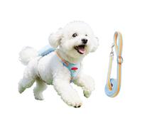 Arnés antidesgarro para perros, accesorio para mascotas, transpirable y reflectante - Juego de arnés y correa de tracción para cachorros, para cachorros: caminar, correr y comprar al aire