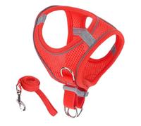 Arnés antifuga para gatos, arnés y correa de arnés suave de malla reflectante | Accesorios para mascotas Collar para cachorros tamaños pequeño, mediano y grande viaje senderismo