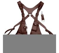 Arnés antirrobo de,Arnés antirrobo,Cartera Ajustable Medieval Retro - Bolso de Hombro Doble de Ocio para Hombres y Mujeres, Bolso de Hombro Vintage, Bolsa con Correa