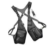 Arnés antirrobo de Cuero,Arnés antirrobo para Hombres de Cuero | Bolso de Hombro Medieval para Axilas - Cartera de Bolso de Hombro para Axilas, Paquete Oculto de PU Ajustable, Bolso de do