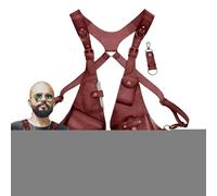 Arnés antirrobo para hombre,Arnés antirrobo de | Bolsa de hombro doble Cosplay medieval,Bolsa de funda ajustable para exteriores, bolsillo tipo billetera con correa para las axilas, bolso de hombro pa