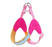 Arnés antitirones en forma de Y diseñado específicamente para Border Terrier. Cuenta con un chaleco ajustable y suave acolchado con tiras reflectantes, diseño transpirable rosa M