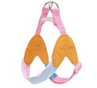 Arnés antitirones en forma de Y diseñado específicamente para Pembroke Welsh Corgi. Cuenta con un chaleco ajustable y suave acolchado con tiras reflectantes, diseño transpirable color naranja S