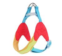 Arnés antitirones en Forma de Y para Perros, diseñado específicamente para Miniature American Shepherd. Cuenta con un Chaleco Ajustable y Suave Acolchado en el Pecho con Bandas Reflectantes Red S