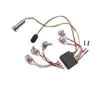 Arnés Cableado Guitarra Eléctrica Arnés de control de tono de guitarra ecualizador activo y pasivo de tres bandas circuito de preamplificador de bajo eléctrico reemplazo de pastilla 24BD