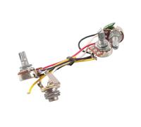 Arnés Cableado Guitarra Eléctrica Kit de arnés precableado con potenciómetros 2V1T 500K para un volumen y dos tonos