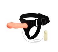 Arnés con dildo hueco Jessica 18 cm