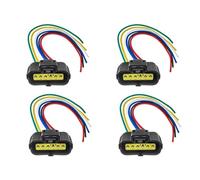 Arnés Conector Sensor Flujo Aire Masivo MAF 6 Pines Para Ford EXPEDITION Para Mercury 1U2Z14S411AA YC2F-12B579-BA XF2F-12B579-AA 1P1556 RESPUNEKBAH(4 PIEZAS)