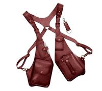 Arnés contra el Robo: Billetera torácica Ajustable, Correas de Retro | Bolsas telefónicas de la esling de Hombro, Bolsa de Viaje Oculta Vintage, Bolsillos Laterales Ocultos Chalecos para Festiva