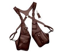 Arnés contra El Robo | Bolsa De Hombro Medieval En La | Bolsa Telefónica para Hombres Mujeres con Correa De Cuerö PU Ajustable, Bolso De Billetera para Viajes Al Aire Libre, Festival, Senderism