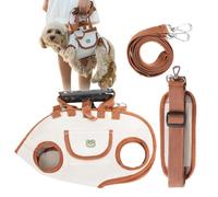 Arnés Corporal Completo para Perros - Arnés Sling Corporal Ajustable para Perros, de Transporte Ajustable para Cachorros y Gatos Pequeños Medianos en Caminatas al Aire Libre, Viajes