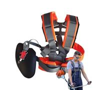 Arnés Correa Cortacésped,Correa de Hombro para Mochila de Desbrozadora | Ajustable Acolchado para Desmalezadora con Cinturón De Soporte para Mantenimiento De Jardines