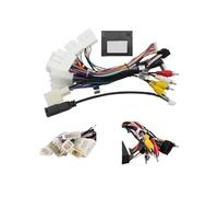 Arnés de alimentación compatible con toyota Android Navigation 16 pines Radio de coche estéreo Arnés de alimentación Cable adaptador Caja Canbus compatible con JBL AMP