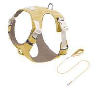 Arnés de arnés de perro ajustable con diseño reflectante de nailon y poliéster para razas de entrenamiento de senderismo, juego de cables de prueba de perros