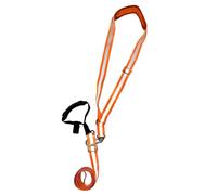 Arnés de arrastre para ciervos - Equipo de tracción de nailon ajustable reflectante | Correas de hombro de cuerda de remolque naranja Asas antideslizantes | Accesorio de transporte de carga con esling