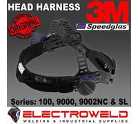 Arnés de cabeza Speedglas 3M para casco de soldadura serie 100, 9000, 9002NC,...