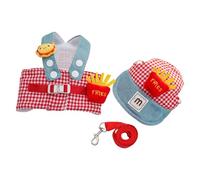 Arnés de cable ajustable para perros con cinturón pectoral de clip seguro para mascotas pequeñas, aventuras al aire libre y fiestas de disfraces, arnés cómodo para mascotas