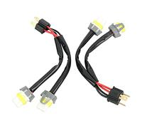 Arnés de Cableado de Faros Delanteros, Cable Divisor de Faros Macho H4 9003 a 9005 9006 Arnés de Cables de Conversión Hembra para Camioneta Pickup LED Conector de Cable de Alambre