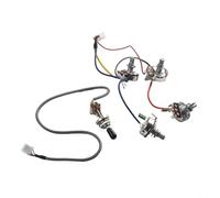 Arnés de cableado de guitarra, conjunto de circuito de guitarra eléctrica precableado, kit de cableado enchufable para reemplazo de electrónica de pastilla de guitarra eléctrica
