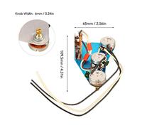 Arnés de cableado de guitarra eléctrico de mtlavismo Los accesorios de repuesto para piezas de repuesto mejorado mejoran el tono y la expresividad para los guitarristas durante