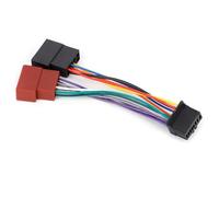 Arnés de Cableado de Radio Estéreo, Puerto de 16 Pines del Arnés Estéreo del Automóvil a Mini Iso Cable de Cableado del Enchufe de 8 Pines Se Adapta Al Mercado de Accesorios de Reemplazo del Automóvil