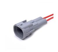 Arnés de cableado del enchufe del conector - 1 juego Conectores de cable eléctrico del inyector de combustible del automóvil de 2 pines Cable macho hembra 6189-0060 6180-2405