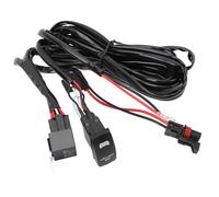 Arnés de cableado para barra de luces LED de 12 V para UTV, 300 W, cableado de 14 AWG con enchufe de un solo conductor y conexión plug and play, con relé y fusible integrados,