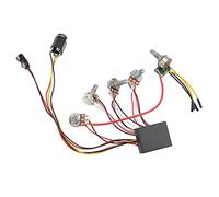 Arnés de Cableado para Guitarra, Kit Amplificación con Potenciómetros, Conexión de 3 Vías para Músicos Profesionales y Aficionados en Estudio o Directo